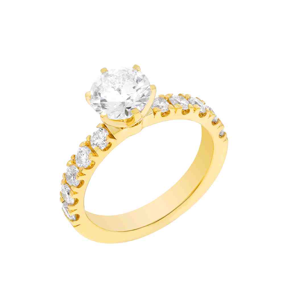 Diamond Pave Engagement Ring LR12155A